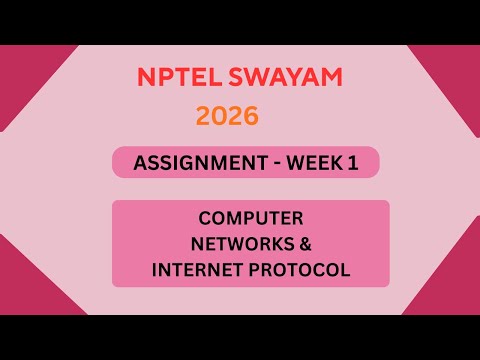 NPTEL Computer networks and internet protocol ASSIGNMENT 1 Solutions | Week 1 JAN 2026 #nptel