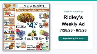 Ridley's Weekly Ad (7/28/26 - 8/3/26) Best Deals