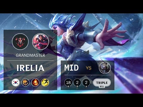 Irelia Mid vs Diana - KR Grandmaster Patch 9.8