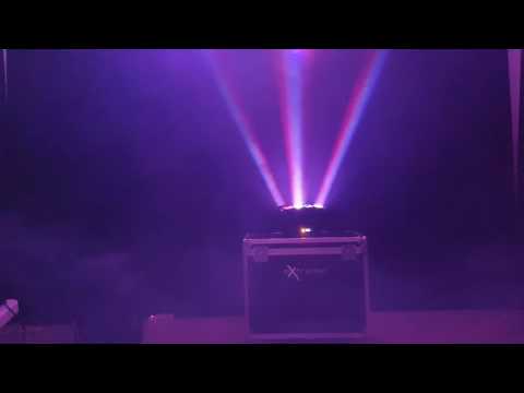 EXTREME DUALBEAM 812C TESTA MOBILE DOPPIO BEAM 8 LED CREE X 12W RGBW 4 IN 1 DMX 11/37