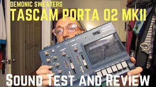 Video thumbnail for Vintage Tech Review #1 - Tascam Porta 02 MKII 4 Track Cassette Recorder by Demonic Sweaters