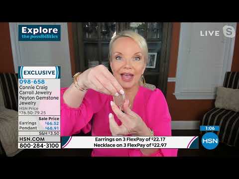 Connie Craig Carroll Jewelry Peyton Gemstone Pendant wit...