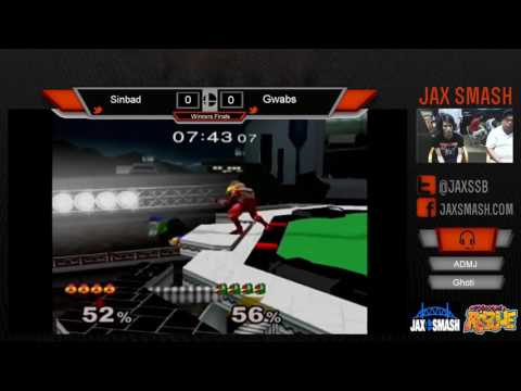Jax Smash Weekly 7/28/16 SSBM- Sinbad vs Gwabs WF