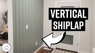 How to install vertical shiplap - DIY REAL shiplap