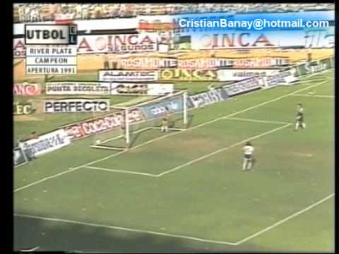 River 5 Quilmes 1 Apertura 1991 Los goles Fecha 19