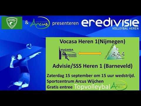 VoCASA Heren 1 -  Advisie/SSS Heren 1 (15 sept 2018, Oefenwedstrijd)