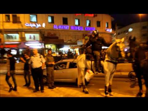 قمع تظاهرة سلمية في القدس ضد مخطط برافر الصحفية ديالا جويحان 