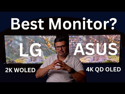 ASUS 27" QD OLED 4K vs LG 27" QHD WOLED Monitor showdown. Raised blacks in QD OLED?