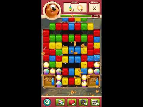 Toon Blast Level 2845 - NO BOOSTERS 🐻🐺🐱 | SKILLGAMING ✔️