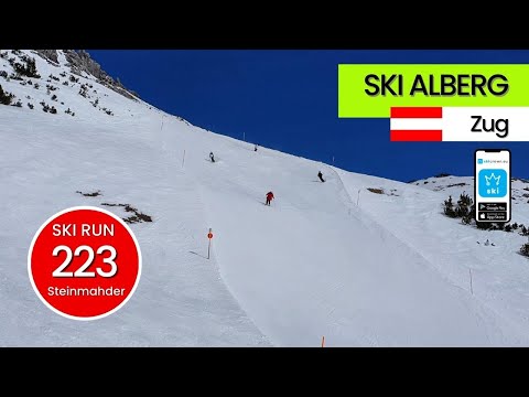 Ski Arlberg St.Anton Zug Austria / ski run 223 - Steinmahder, short video 55"