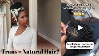 Natural Hair Equals Transgender - A girl is asked if she is trans because of her natural hair