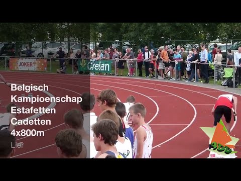 BK Estafetten Lier - 4x800m - Gauthier, Bram, Korneel & Robbe