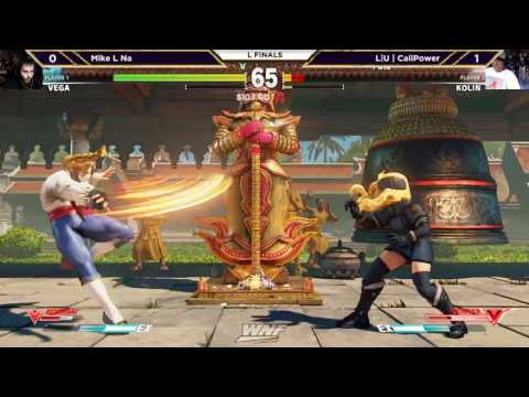 WNF 2017 SFV -  Losers Final - Mike L Na (Vega) vs L|U | CaliPower (Kolin)