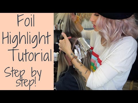 HIGHLIGHTING TUTORIAL- FOIL PLACEMENT STEP BY STEP //Wholy Hair