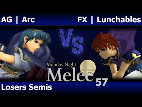 MNM 57 Melee - AG | Arc (Marth) vs FX | Lunchables (Roy) - Losers Semifinals