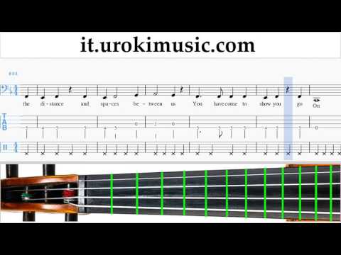 Corso di Violoncello Celine Dion - Titanic - My Heart Will Go On Tablature Tab Parte#2 um-b276