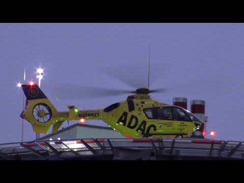 RTH Christoph 23 D-HSHP Luftrettung ADAC/BW BWZK Koblenz startet an Uniklinik Bonn am 08.12.20