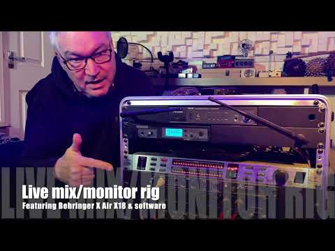 Compact PA & IEM set up for small bands in small venues