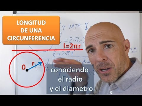 CÓMO HALLAR LA LONGITUD DE UNA CIRCUNFERENCIA (dado el radio o el diámetro)