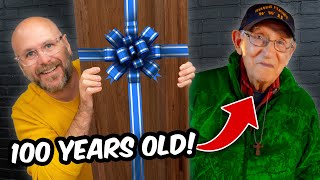 Surprising Grandpa with a Handmade Wooden Gift!
