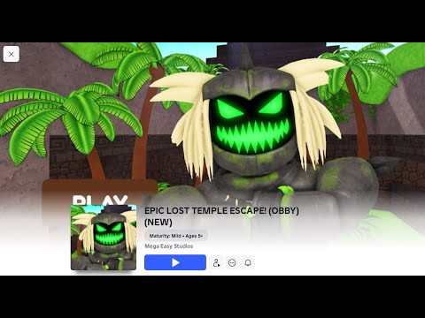 EPIC LOST TEMPLE ESCAPE OBBY ROBLOX
