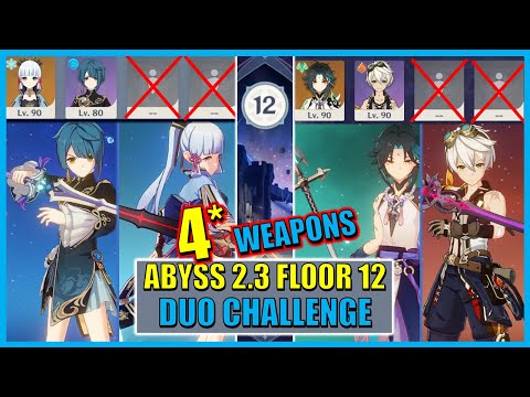 [DUO] 2.3 ABYSS FLOOR 12 - C0 Ayaka R1 Black Sword & C0 Xiao R5 Favonious Lance | Genshin Impact