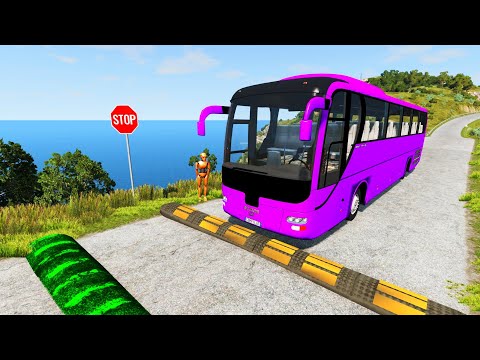 Cars vs Massive ⚠️ Speed Bumps⚠️#16 – BeamNG.Drive