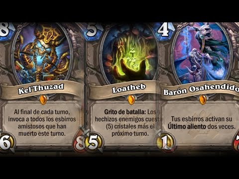 Frases cartas La Maldición de Naxxramas en HearthStone - Castellano