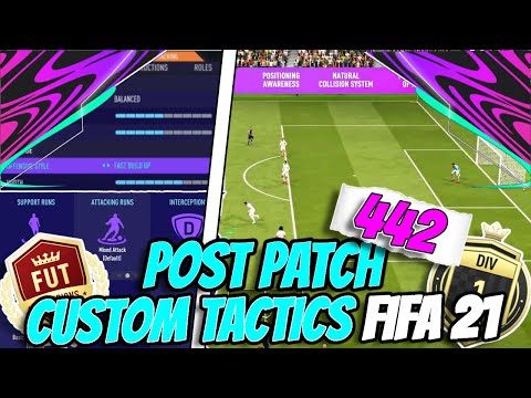 FIFA 21 *SUPER OVERPOWERED* 442 BEST CUSTOM TACTICS/INSTRUCTIONS POST PATCH!! | FUT 21
