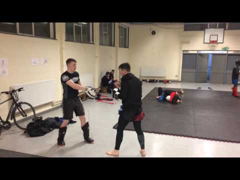 Padwork with Kickboxer Lee Daly