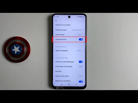 How to enable/disable Google Discover on Xiaomi Redmi Note 9 Pro Android 11
