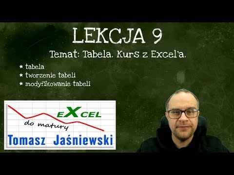 Lekcja 9. Tabela. Kurs z Excel'a.