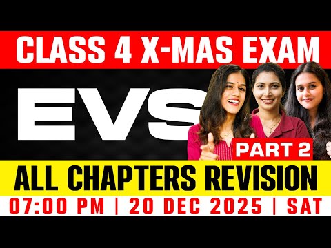 Class 4 EVS Christmas Exam | All Chapters Revision | Exam Winner