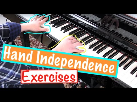 Hand Independence Exercises on Piano (+ printable pdf)
