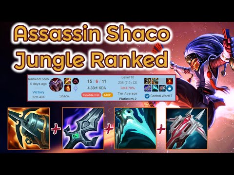 Assassin Shaco Jungle Dia Promo - S12 Ranked [League of Legends] Full Gameplay - Infernal Shaco