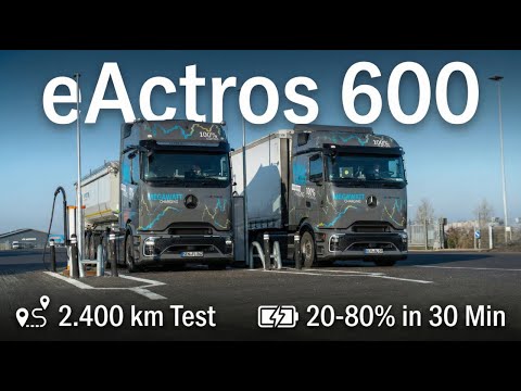 Megawatt Charging System im Realtest mit dem eActros 600