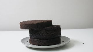 코코아 버터케이크 만들기 : 기본적인 버터크림 케이크 시트 | 한세