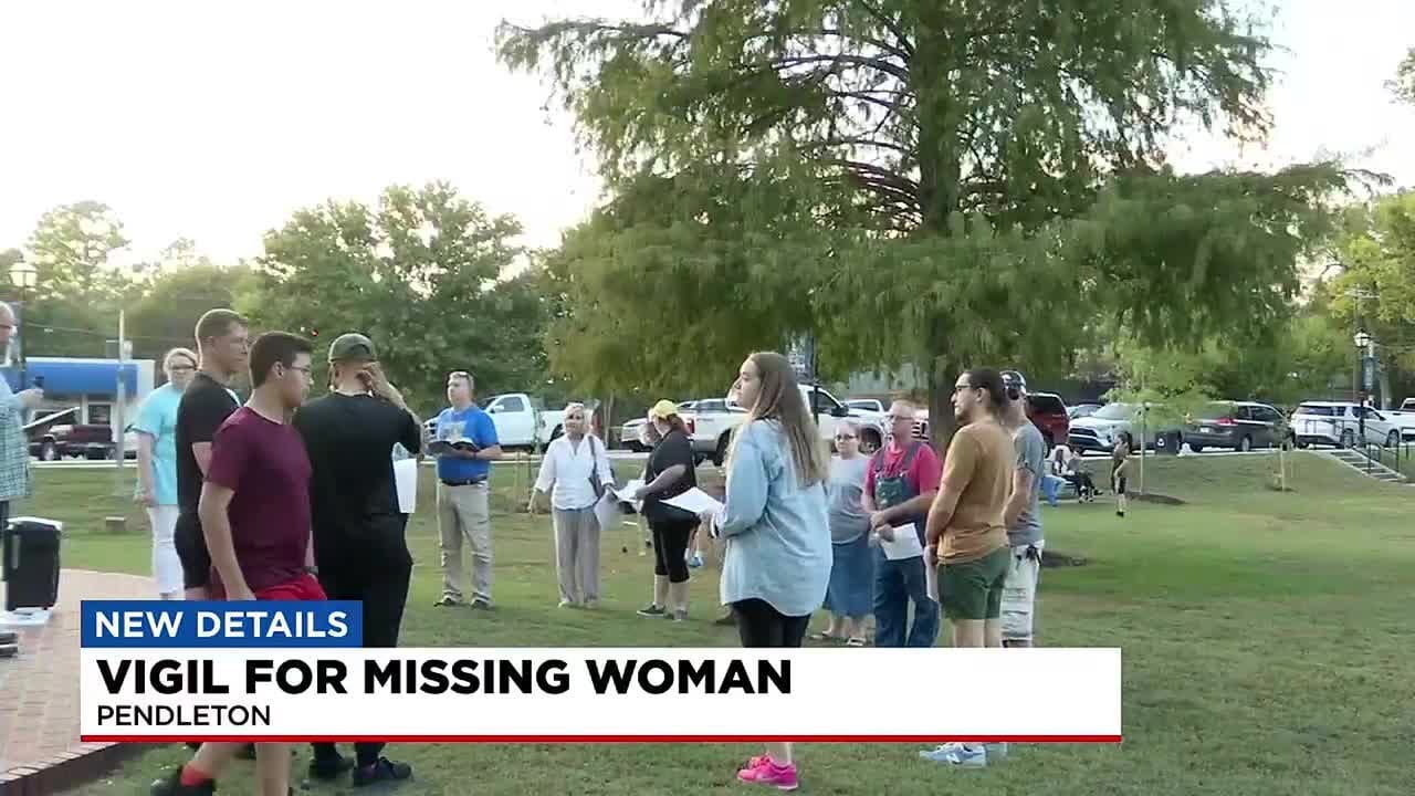 Vigil for missing woman