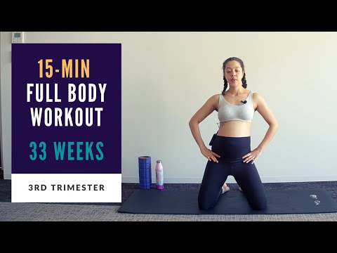 Week 33 of Pregnancy | 15-min Full Body Prenatal Workout