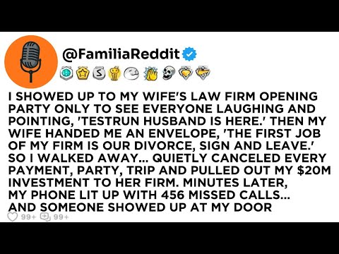 I SHOWED UP TO MY WIFE'S LAW FIRM OPENING PARTY ONLY TO SEE EVERYONE LAUGHING AND POINTING...