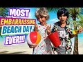 Embarrassing Beach Day Summer Funny Skits Miss Mom Vlogs Sketch Comedy GEM Sisters