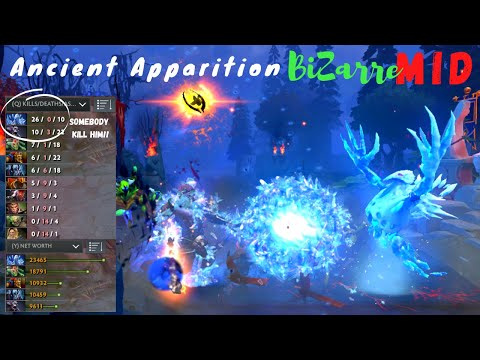 Bizarre AA Ancient Apparition Mid - Dota 2 MMR Player Perspective Gameplay