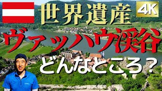オーストリア　ウィーンからも日帰りできる世界遺産ヴァッハウ渓谷を訪れた！　クルーズだけでなく素朴な村やメルクの大きな修道院は休日を過ごすのに最適！【4k】