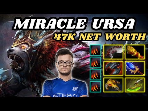 🔥 MIRACLE Ursa Hard Carry Highlights 47K NET WORTH 🔥 21KILLS !! 868 GPM 1138 XPM - Dota 2