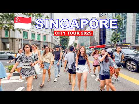 🇸🇬 4K HDR | World Safest Country To Travel 2025 | Singapore City Tour 2025❤️🇸🇬🏙️