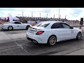 Toyota Supra vs Mercedes AMG C63s - Drag Race