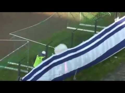 Podpalenie flagi Kotwicy- Gwardia Koszalin-Kotwica Kołobrzeg 29.05.2013