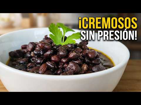 Como Hacer FRIJOLES NEGROS | SIN OLLA DE PRESION 💛💙💗