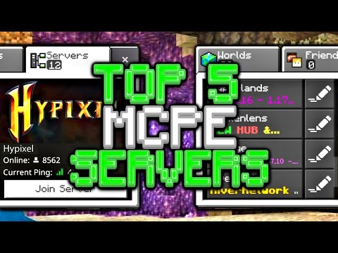 Top 5 Servers For Minecraft Bedrock Edition 1.17!
