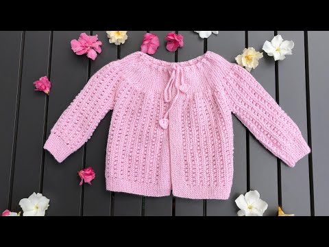 Sommerjäckchen für's Baby an einem Stück stricken